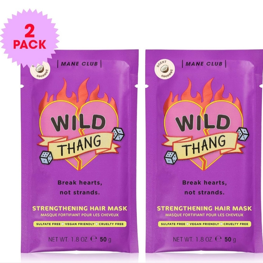 Mane Club Wild Thang Deep Conditioner 2 pack New 1.8 oz each